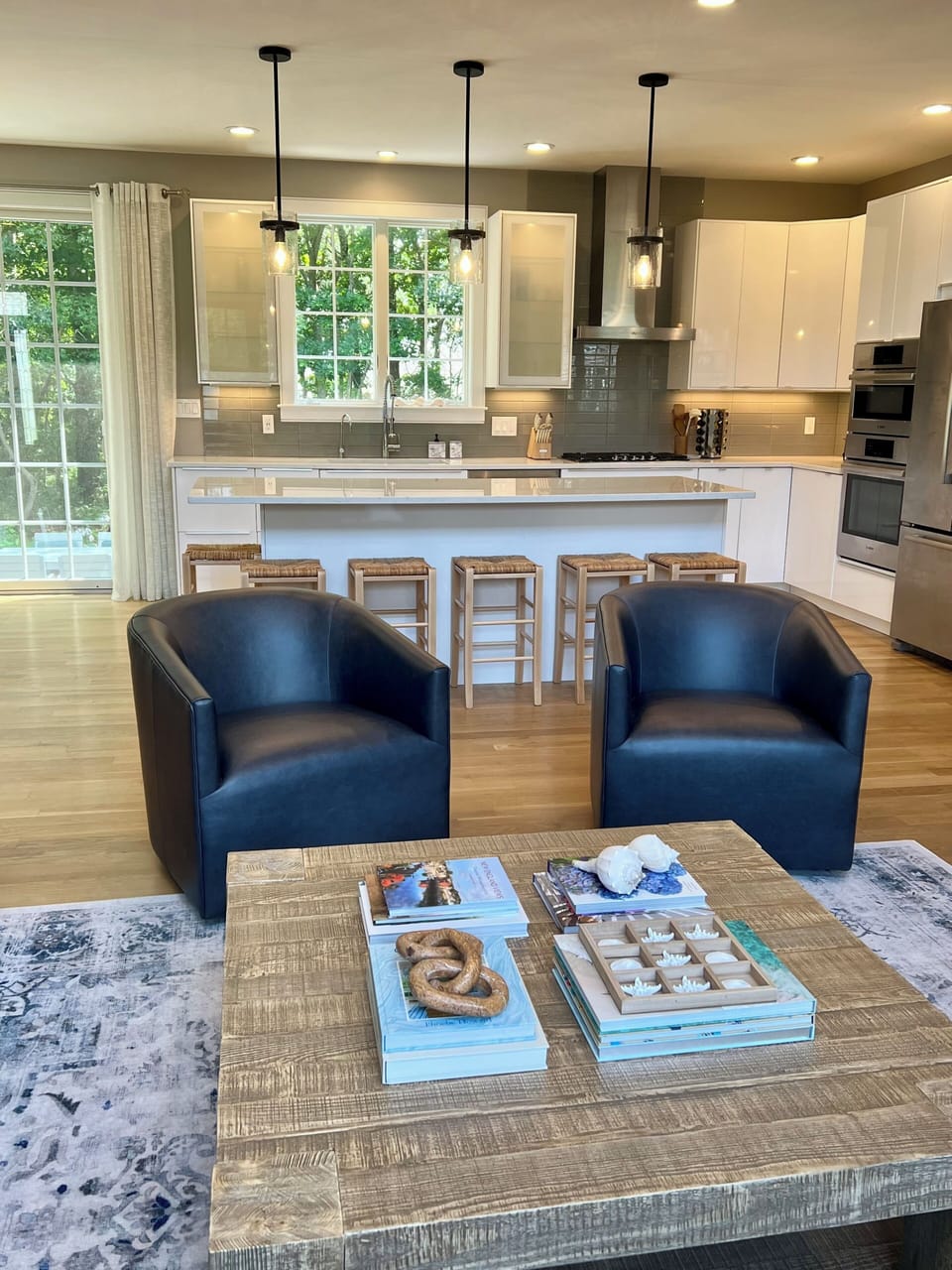 View of kitchen from the living room