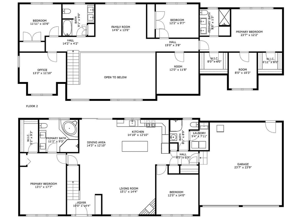 Floorplan - We will update this to reflect bed breakdown