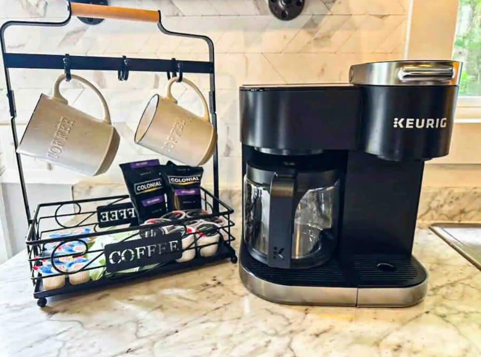 Keurig with single cup brew or make a whole pot. whichever you choose we have it