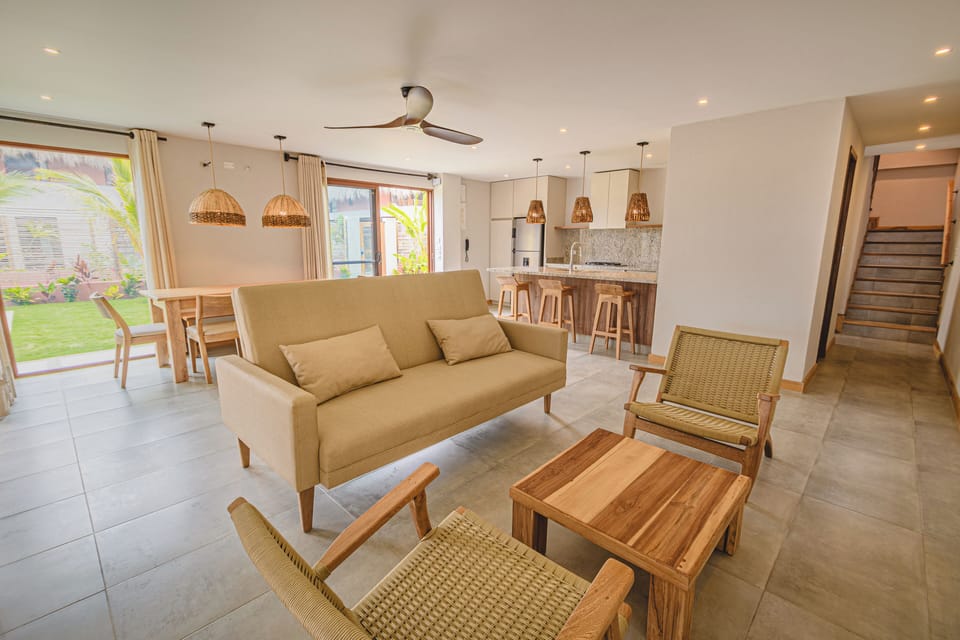 Villa, 4 Bedrooms, Private Pool, Sea View | Living room | 43-inch Smart TV with satellite channels