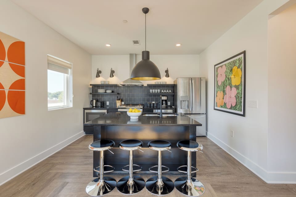 Functional kitchen space.