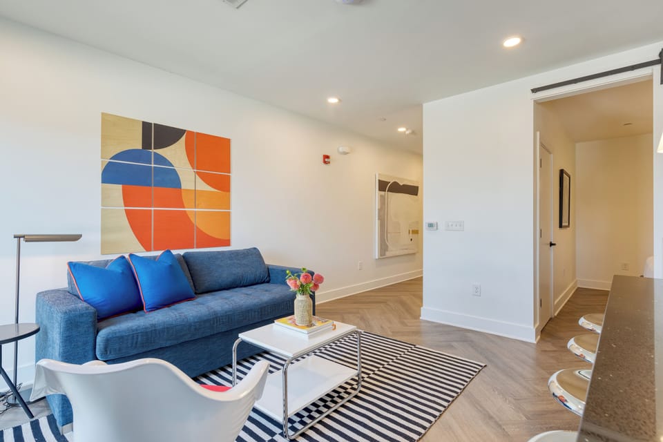 Chic, comfortable living spaces await you.