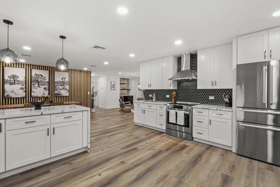 Cook and entertain in this spacious, modern kitchen.