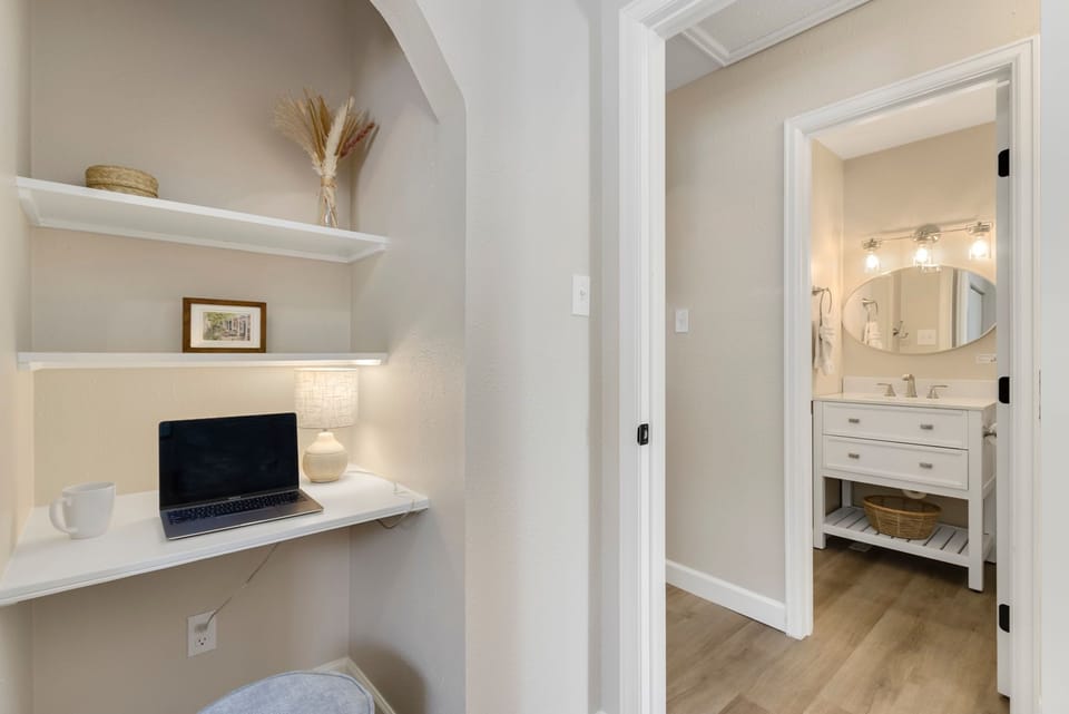 Bedroom 2 | Queen Bed with Laptop-friendly Workspace (main level)