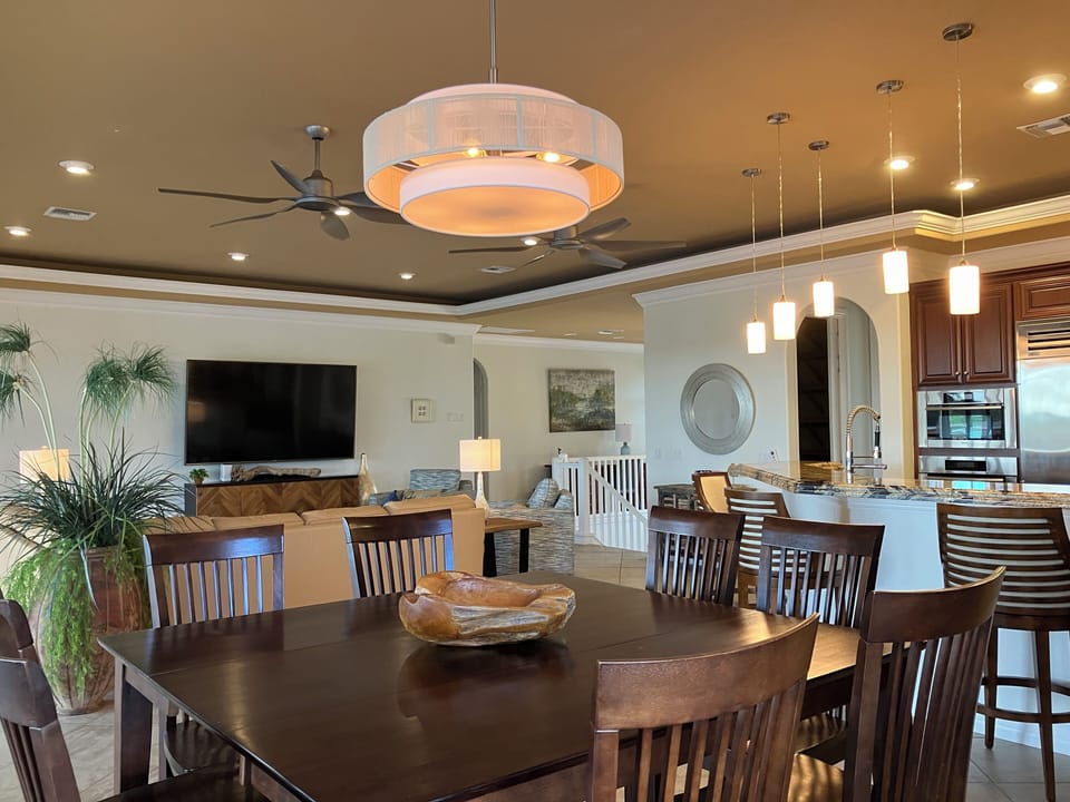 Dining Table Overlooking the Living Room