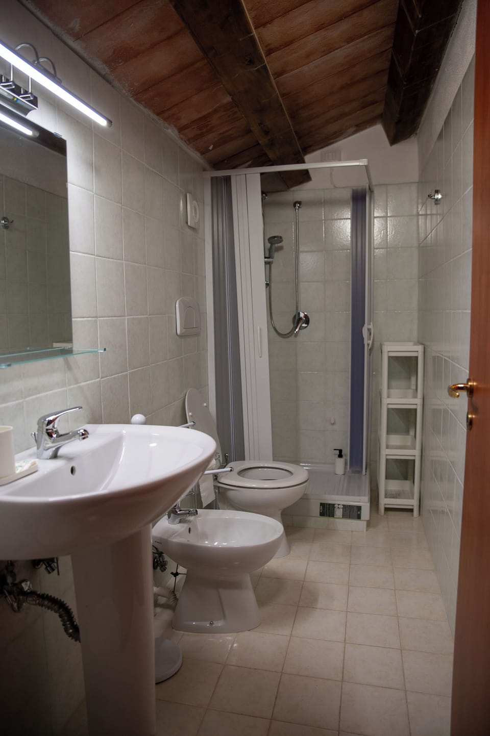 Basic Double or Twin Room, 1 Double Bed, Private Bathroom, Mountain View | Bathroom | Shower, free toiletries, hair dryer, bidet