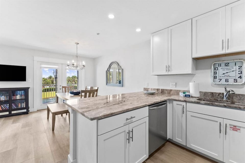 A chef's dream kitchen with modern appliances and sleek finishes.