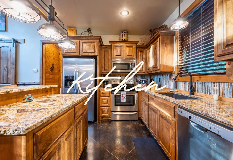 Our fully equipped kitchen is ready for you to prepare delicious gourmet meals during your stay.