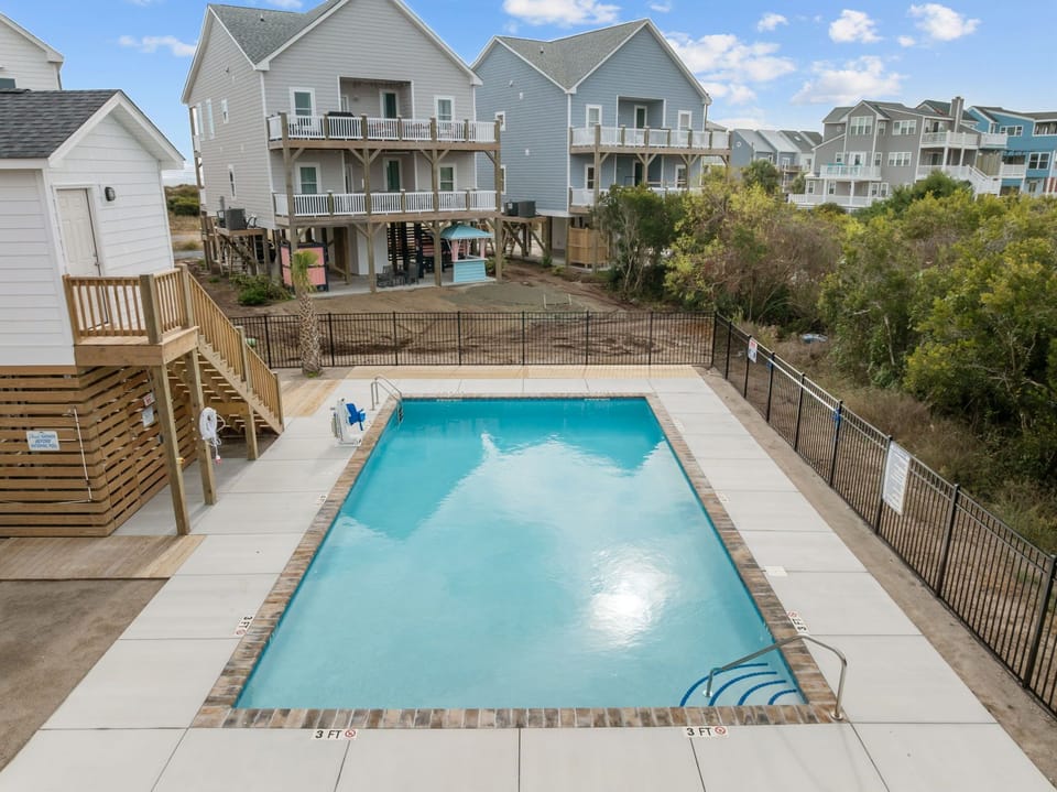 Take a break from the ocean for a dip in the community pool.