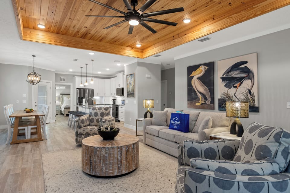 House, Multiple Beds, Pool Access, Garden View (209 Rose Lane) | Living area | 50-inch flat-screen TV with digital channels