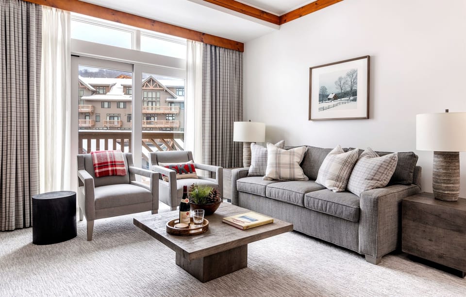 Entertain in the elegant living area.