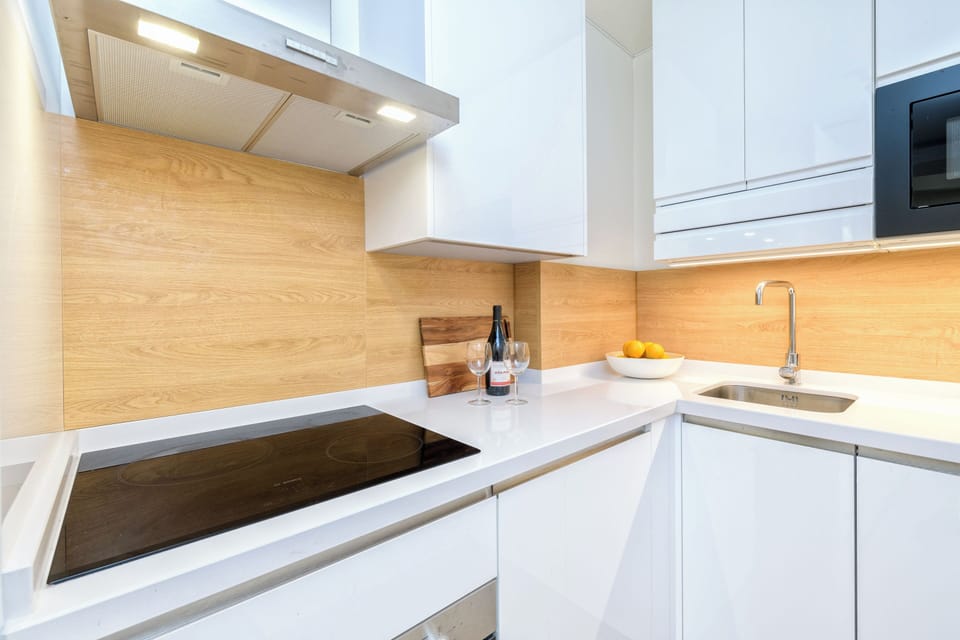 Superior Apartment, 2 Bedrooms, City View | Private kitchen | Coffee/tea maker, electric kettle, toaster, highchair