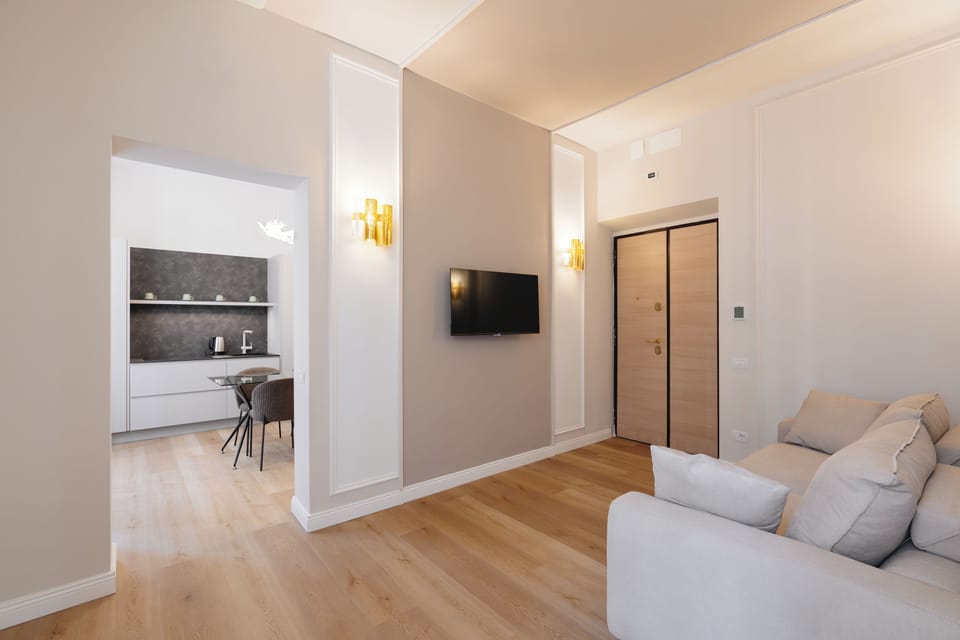 Luxury Studio Suite, City View | Living area | 40-inch TV with satellite channels, Netflix, streaming services