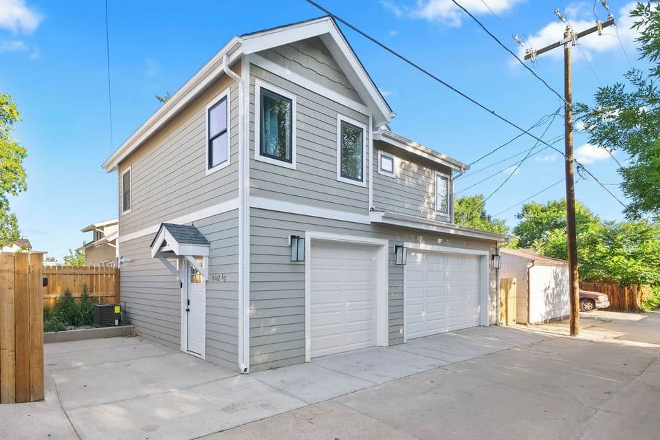 The Haven is above our garage, furnished with whisper-quiet garage doors.