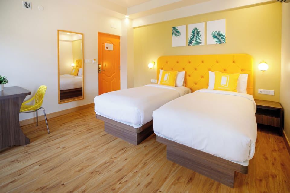 In-room safe, desk, laptop workspace, soundproofing