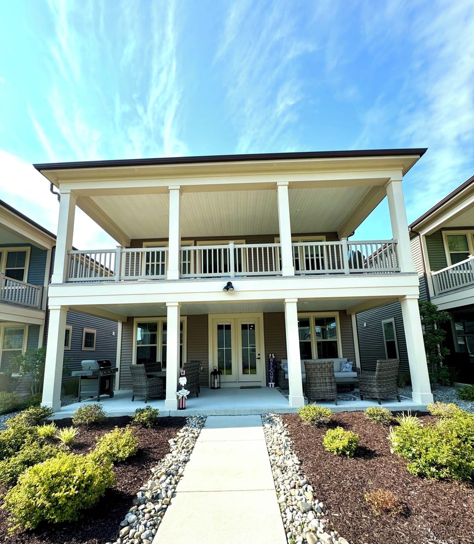 Double covered porches