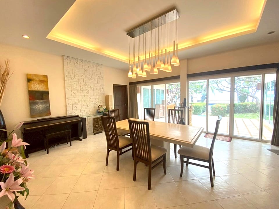 Villa, 4 Bedrooms, Private Pool, Beachfront | Living area | 50-inch LED TV with cable channels