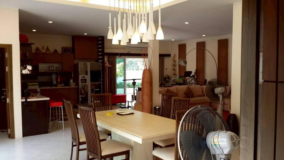 Villa, 4 Bedrooms, Private Pool, Beachfront | Private kitchen | Fridge, cookware/dishes/utensils, cleaning supplies, paper towels