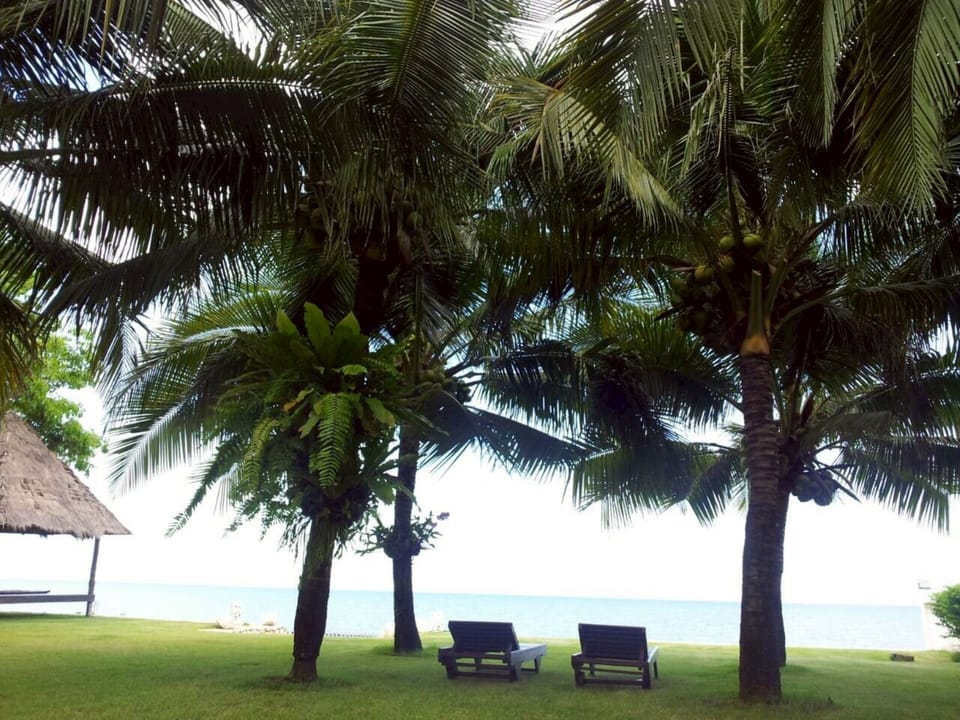 Private beach