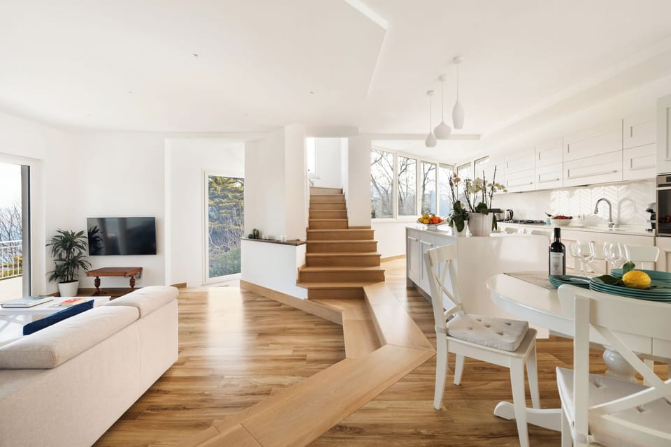 Luxury Apartment, 3 Bedrooms, Sea View | Private kitchen | Full-size fridge, microwave, oven, stovetop