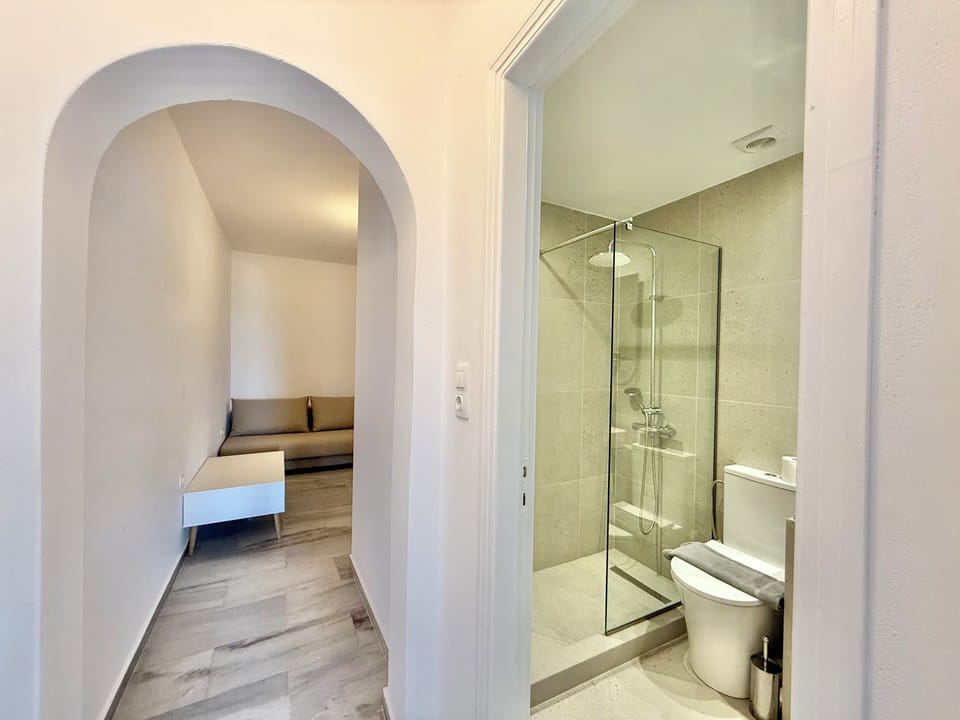 Superior Family Room | Bathroom | Shower, hair dryer, towels, soap