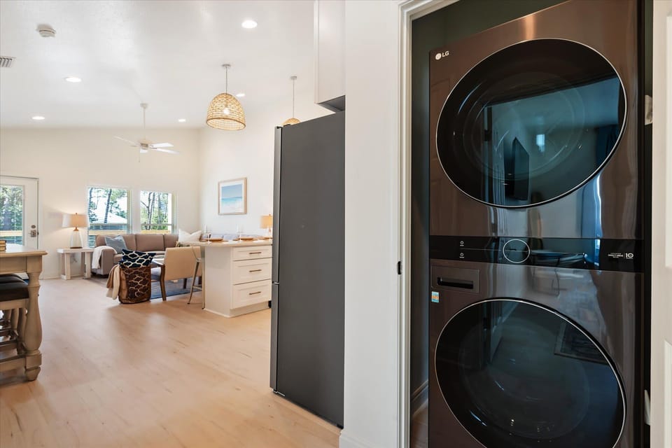 Convenient washer and dryer, making it easy to pack light and stay fresh!