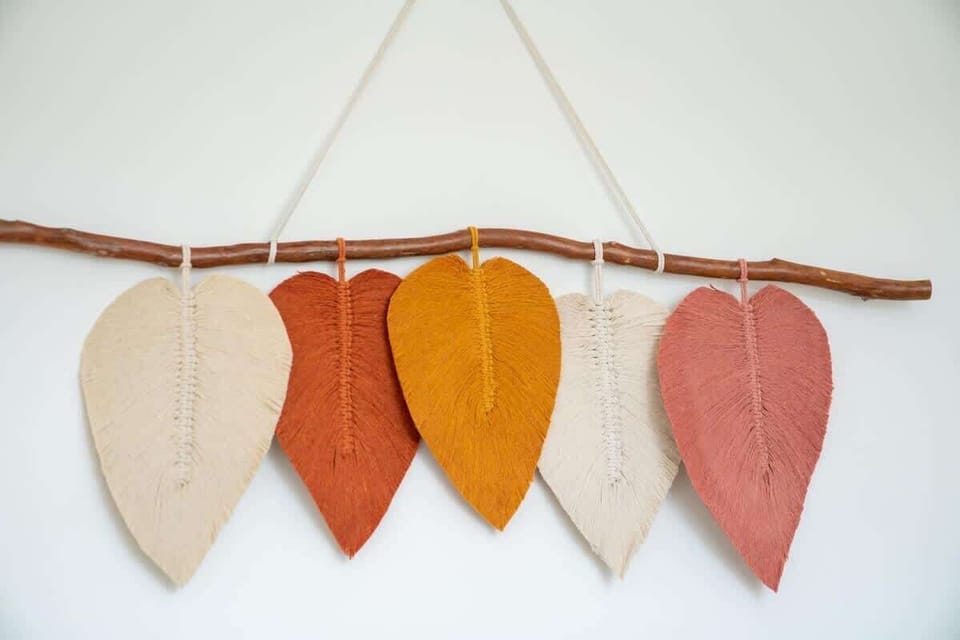 One of the Owners macrame wall art pieces