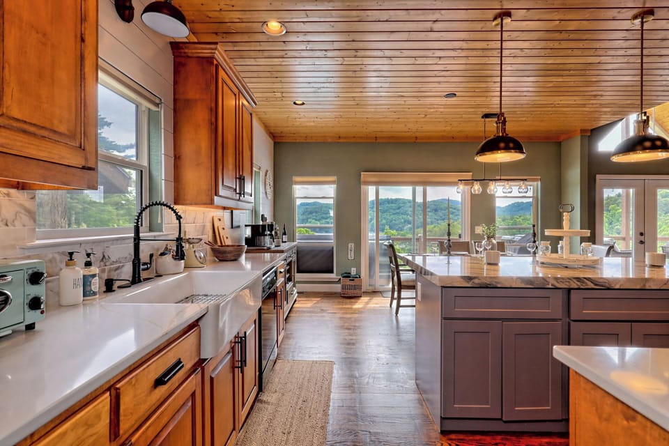 view from laundry room of kitchen