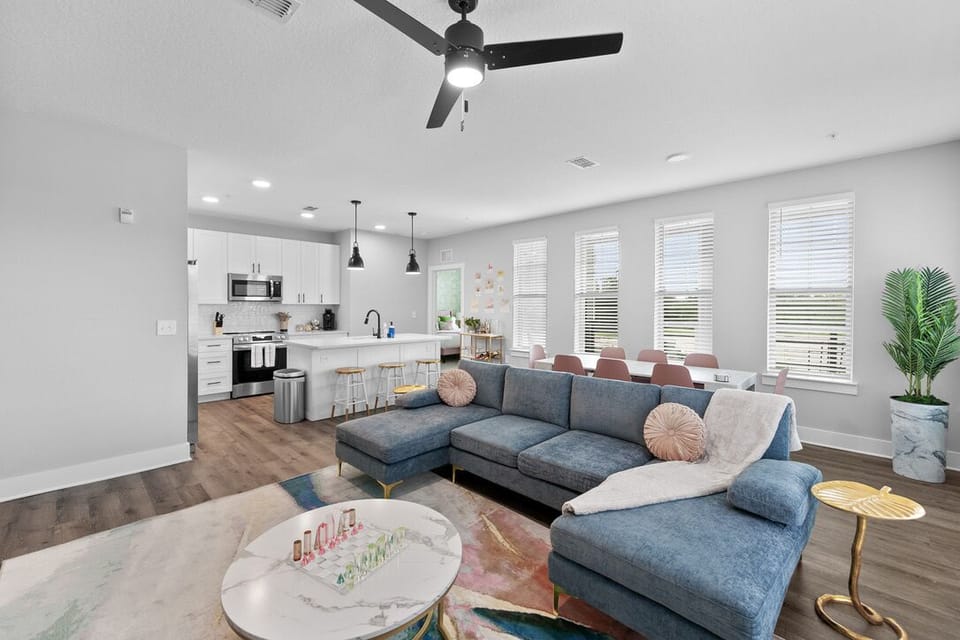 living space designed for both relaxation and socializing.