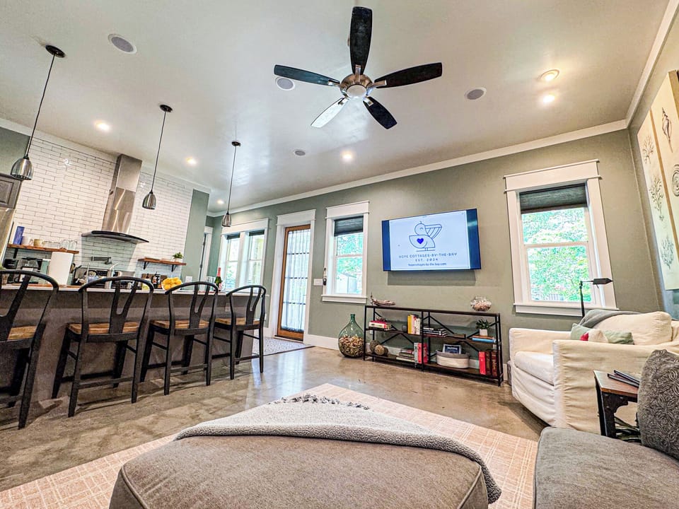 The 65-inch smart television has all your favorite apps – you can log into your streaming service of choice and chill (if that’s your thing, of course).