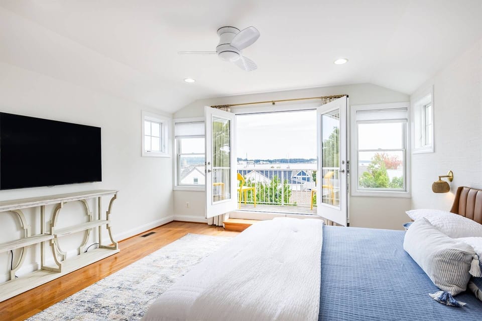 Wake up with water views from the 3rd floor King suite.