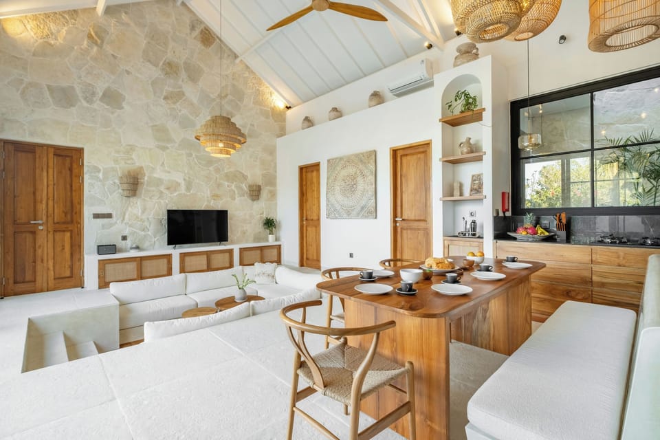 Design Villa, Patio, Pool View | Living area | Flat-screen TV, Netflix, streaming services