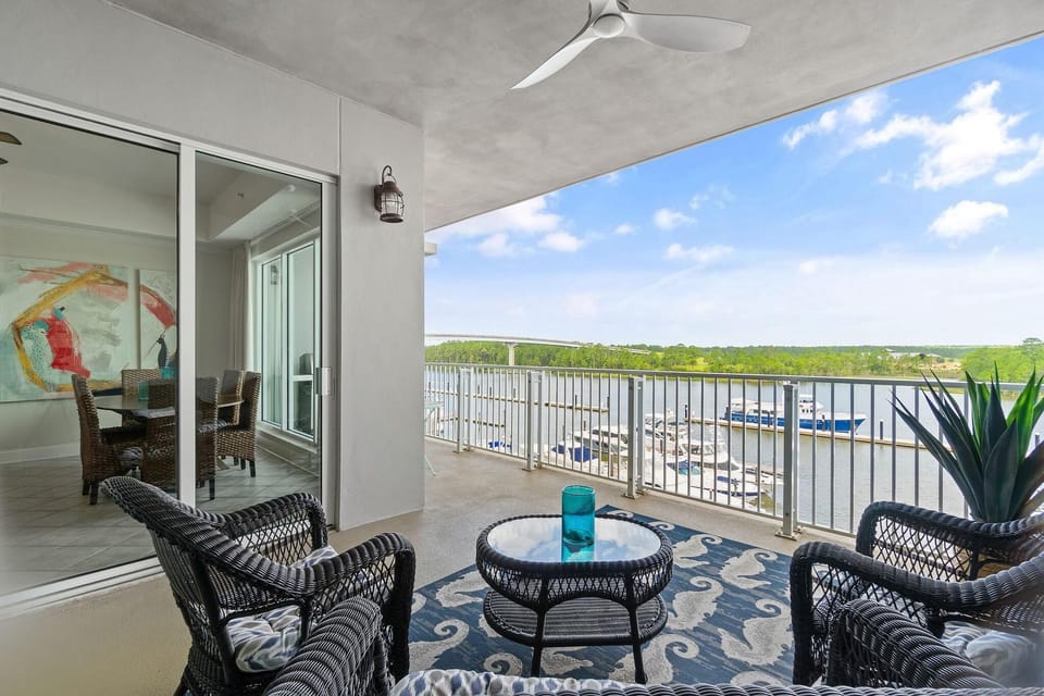 Condo, Multiple Beds (The Wharf 403) | Outdoor dining