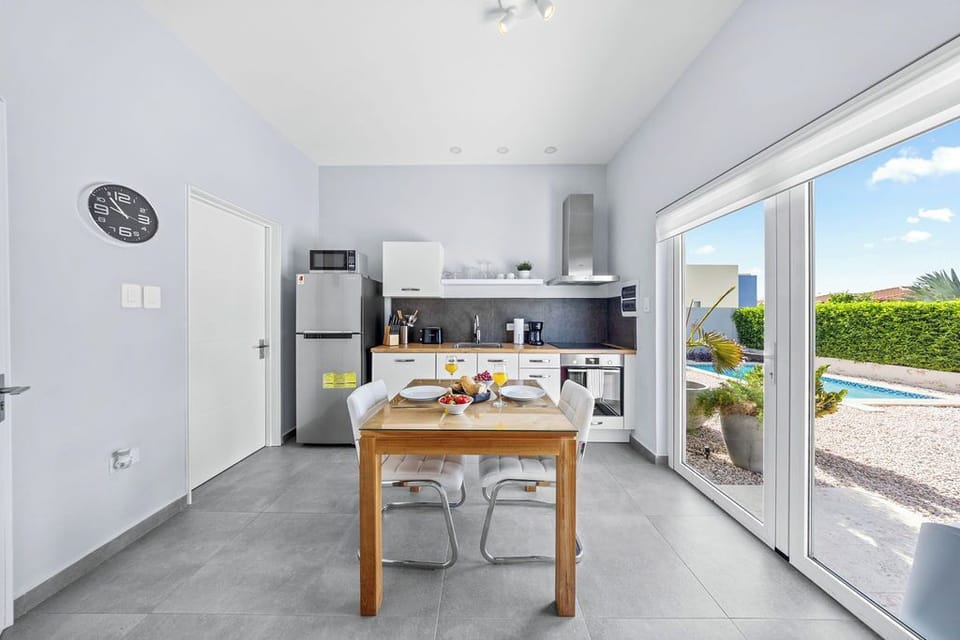 Enjoy a meal for two in this intimate dining space, complete with a fully-equipped kitchen.