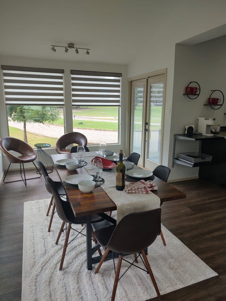 Another view of the spacious dining room.