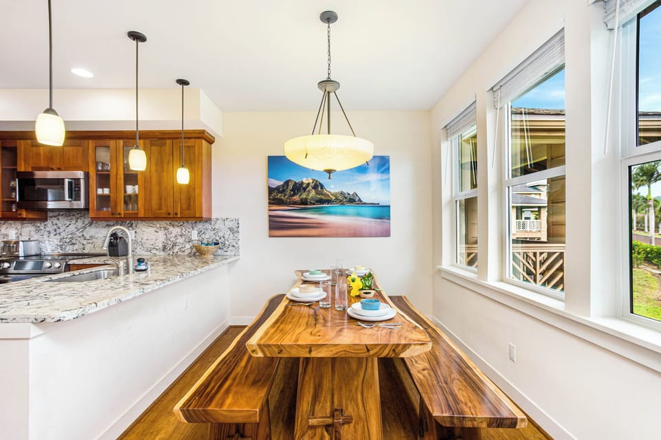 Dining with bench seating. 