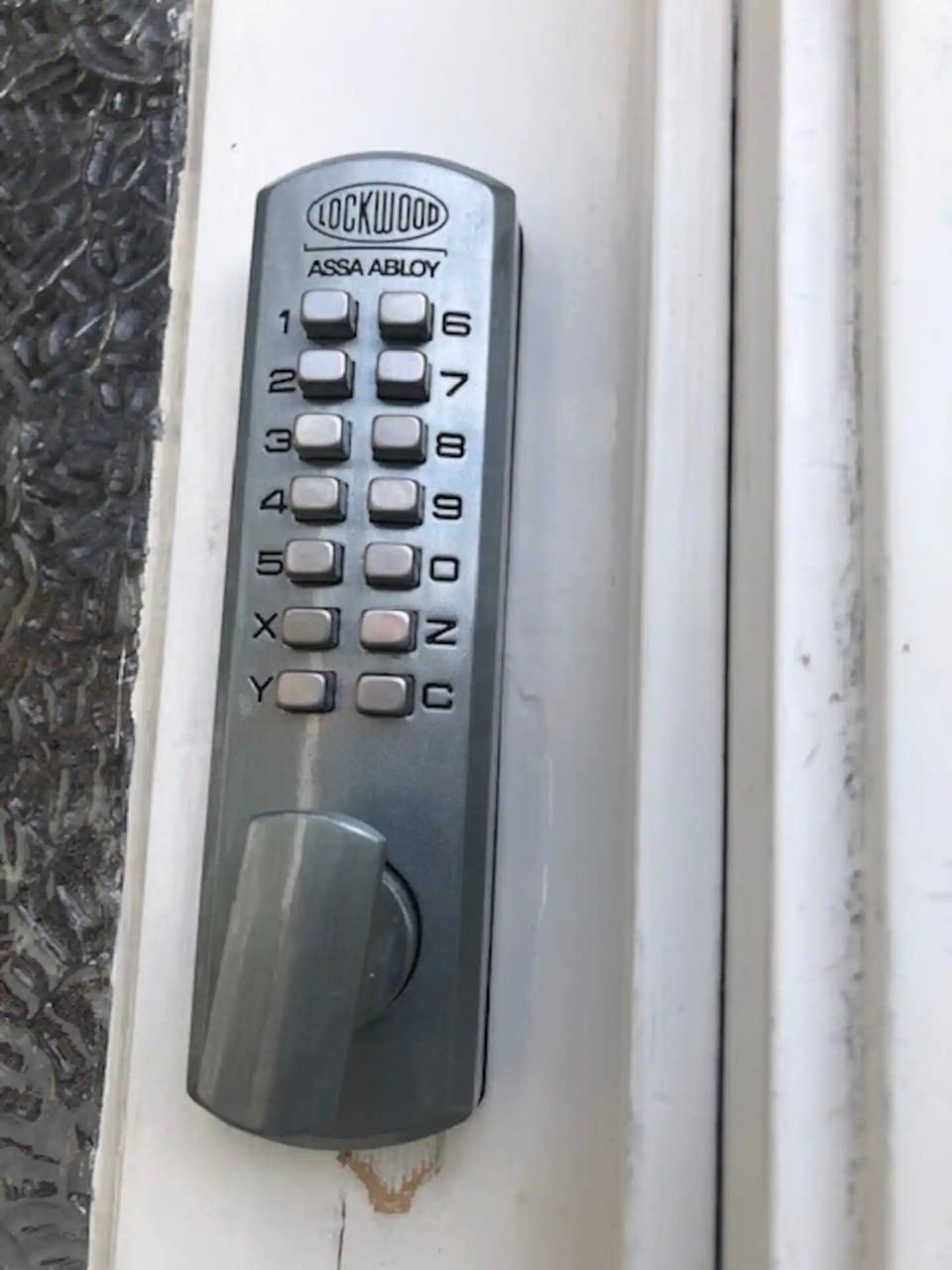 Coded lock.