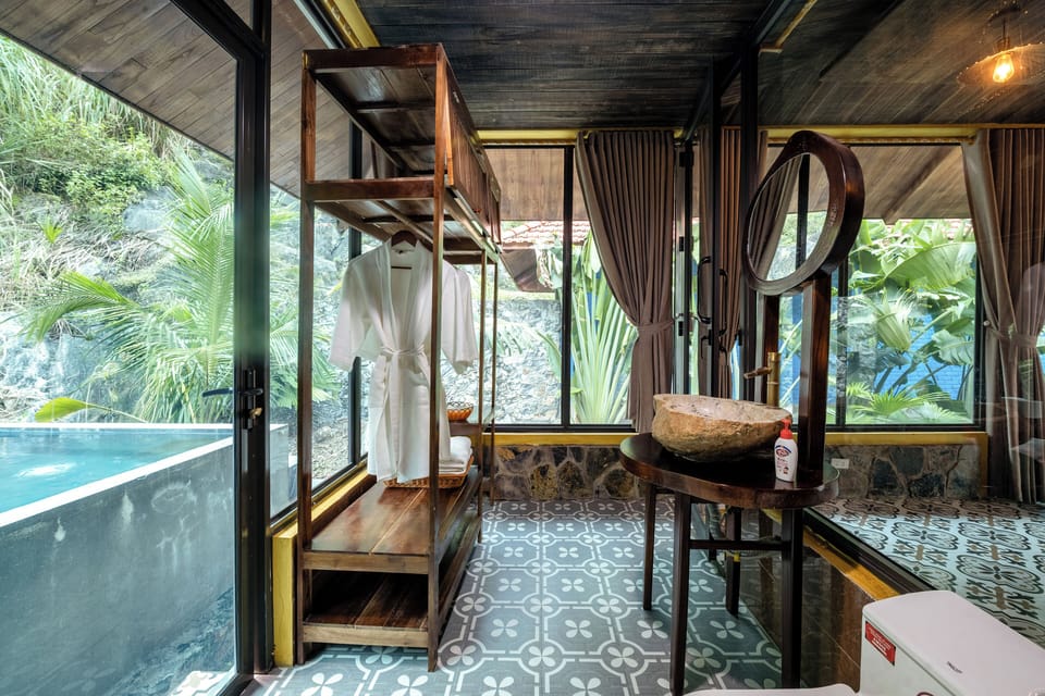 Family Villa, Private Pool | Bathroom | Hair dryer, bathrobes, slippers, towels