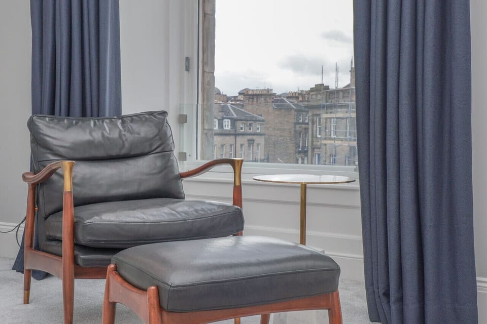 Sitting area in bedroom