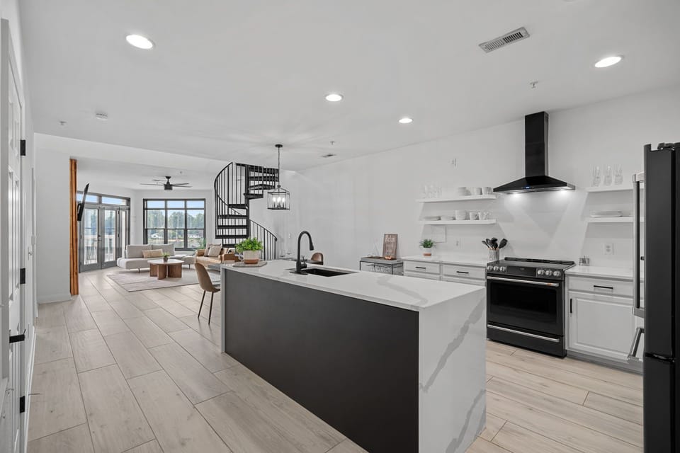 Updated, modern kitchen to prep all your group meals.