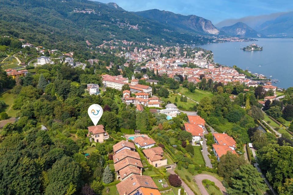 Family Townhome, 2 Bedrooms, Microwave, Mountainside (Il Dipinto Sul Lago Stresa Center) | Aerial view