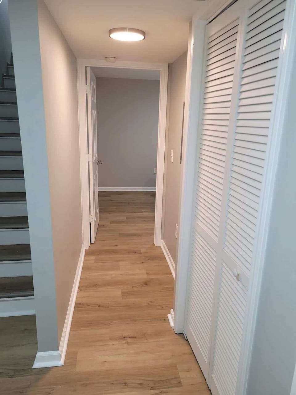 Hallway in Basement Bedroom Area