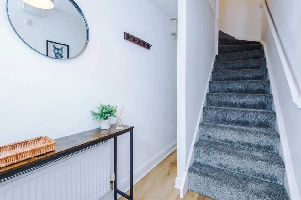 The entrance hallway to the flat.
