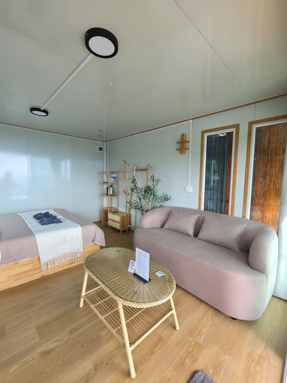 Glass House for 2 People | Living area