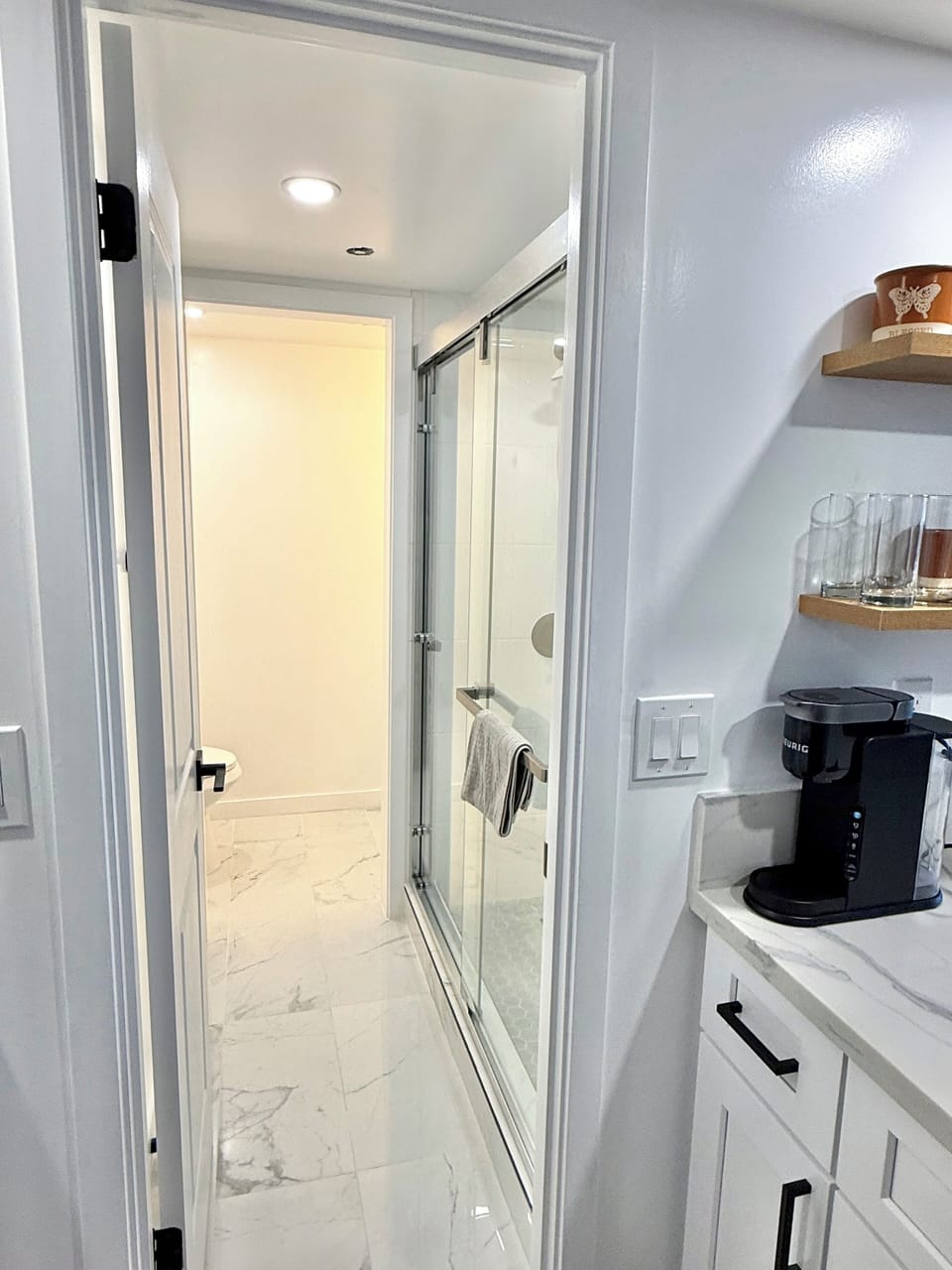 Entrance to bathroom