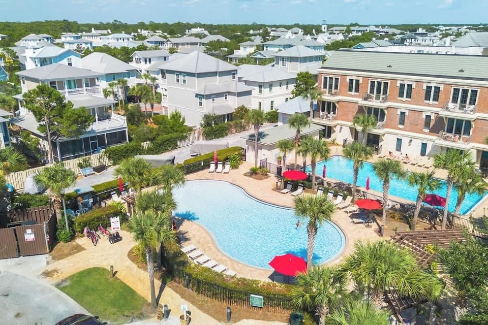 Zero-entry community pool steps outside the condo! Heated during cooler months.