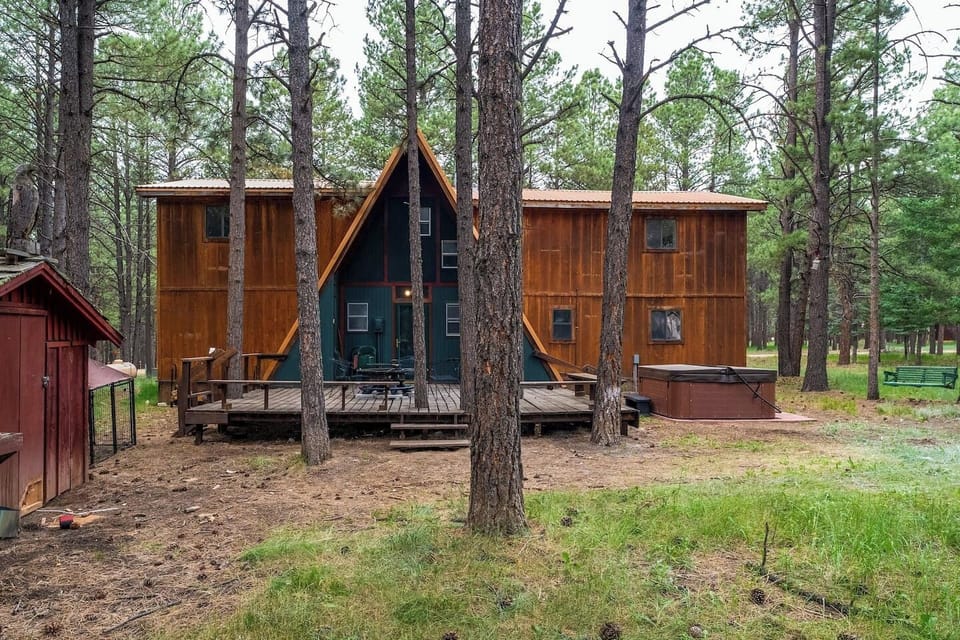 A-frame Chalet on large, treed lot