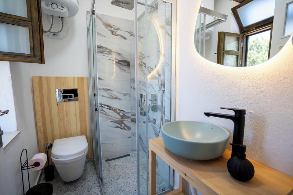 Deluxe Double Room | Bathroom | Shower, hair dryer, towels, shampoo