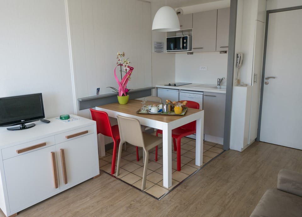 Reconnect with loved ones over a meal at the dining table.