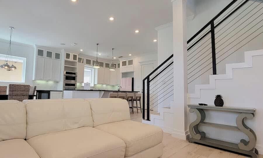House, Multiple Beds, Pool Access (Padre Beach House) | Living area | 32-inch TV with cable channels